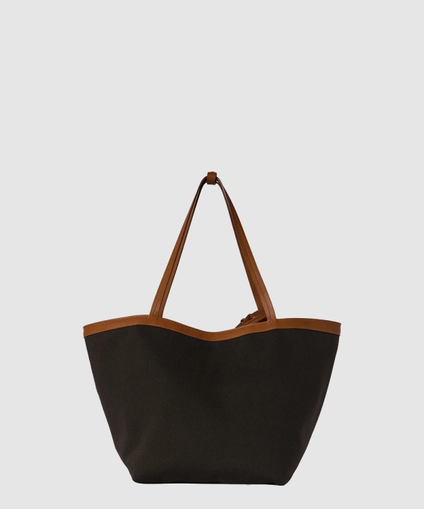 더로우 상품 Park Tote Three Canvas 코튼 캔버스 가죽 백 W1892W