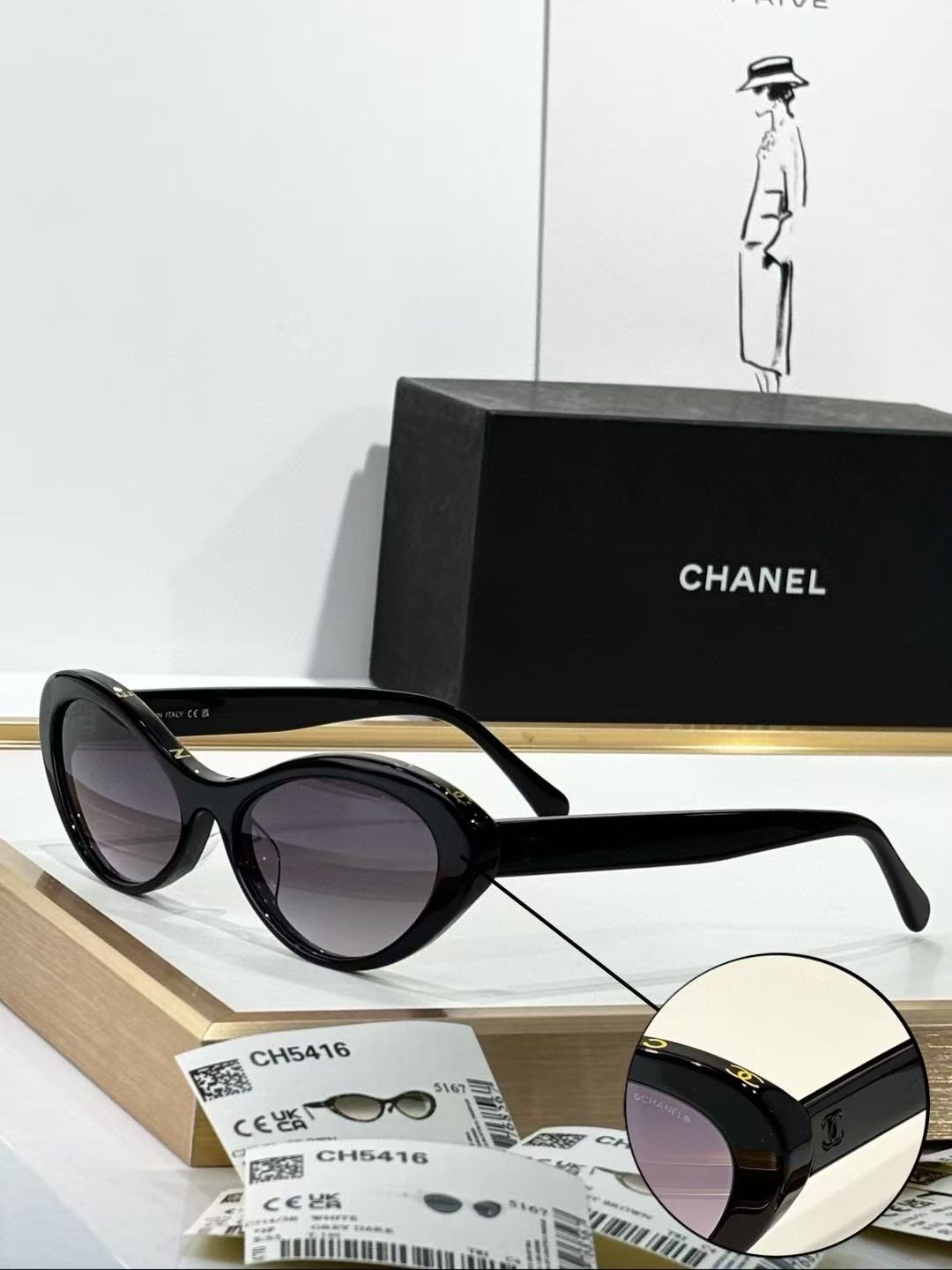 샤넬 상품 샤넬 CHANEL 남녀공용 선글라스 57-18-145