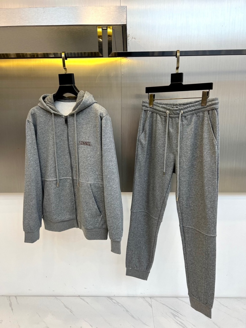 제그나 상품 제그나 ZEGNA 남성용 집업 자켓 긴바지 세트