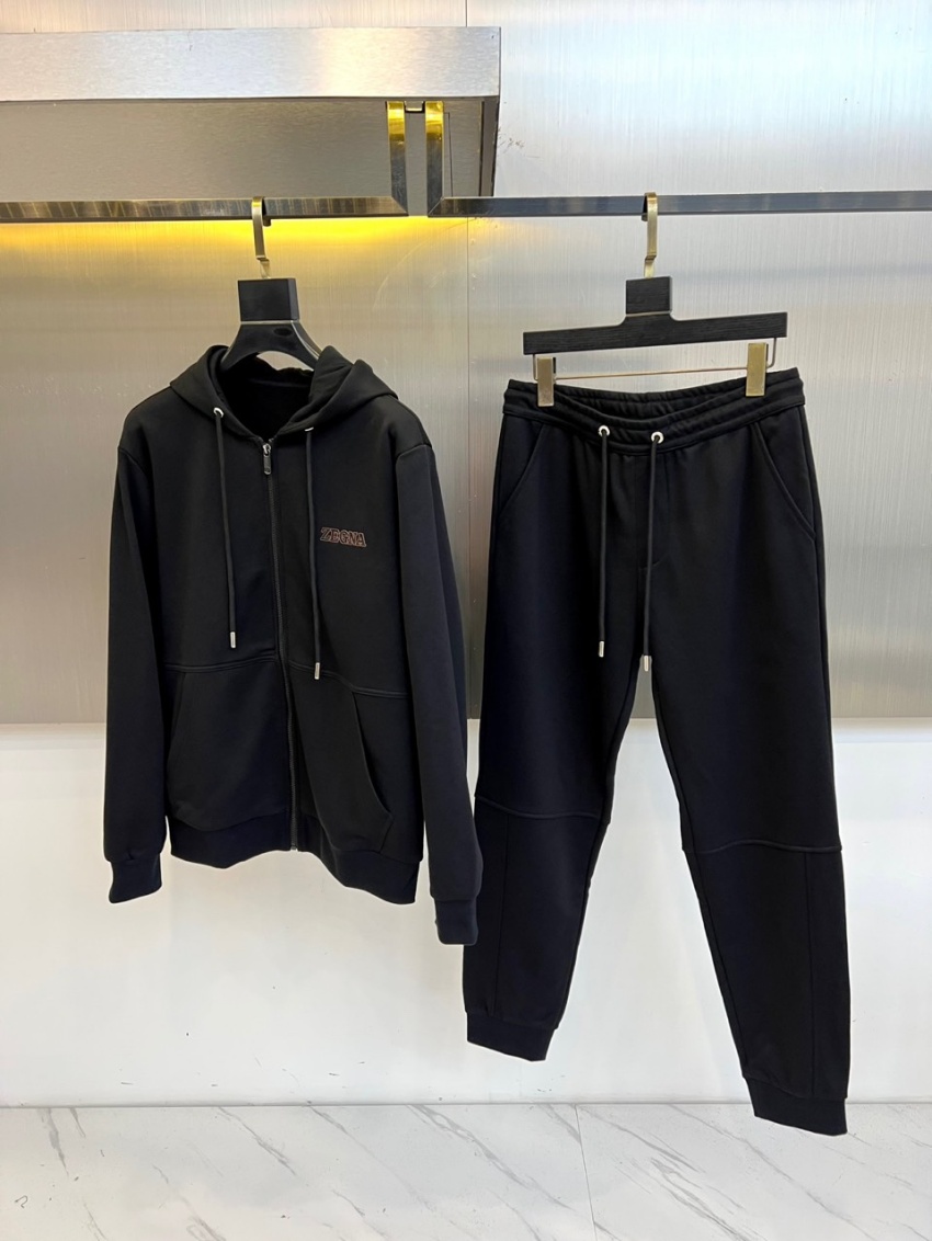 제그나 상품 제그나 ZEGNA 남성용 집업 자켓 긴바지 세트