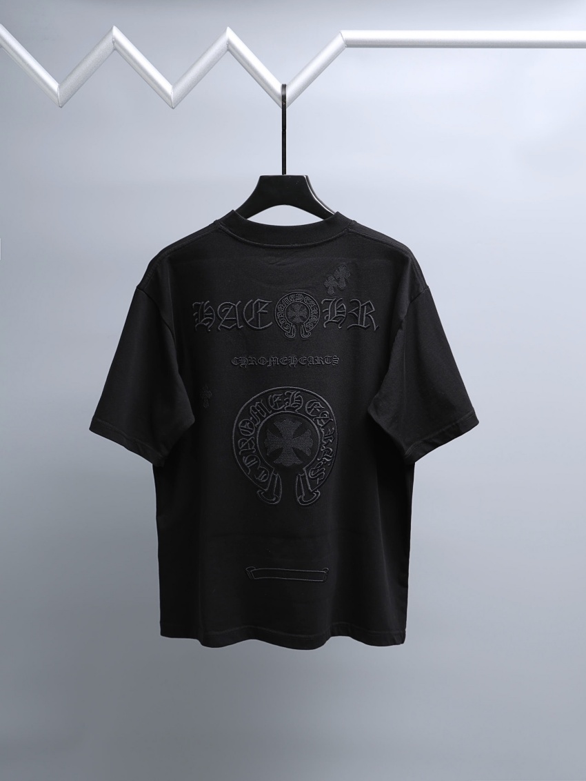 크롬하츠 상품 크롬하츠 Chrome Hearts T-Shirt 라운드넥 남녀공용 반팔 티셔츠