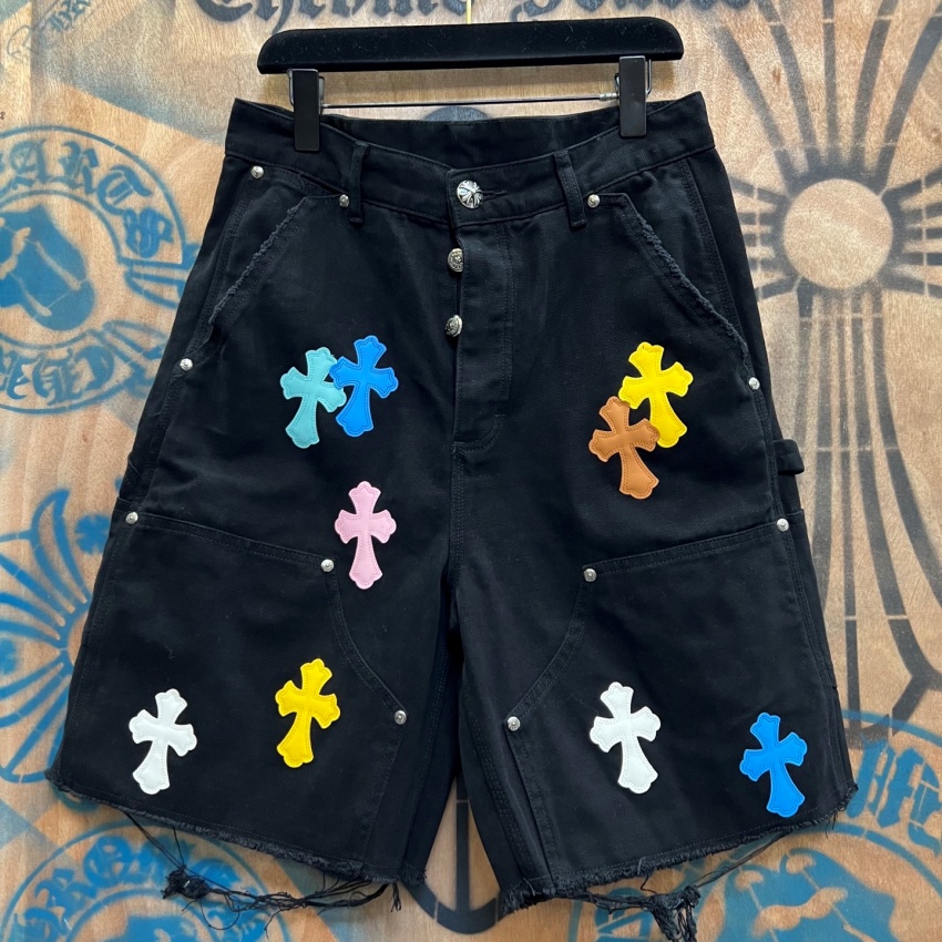 크롬하츠 상품 크롬하츠 Chrome Hearts 남녀공용 반바지 데님 숏팬츠