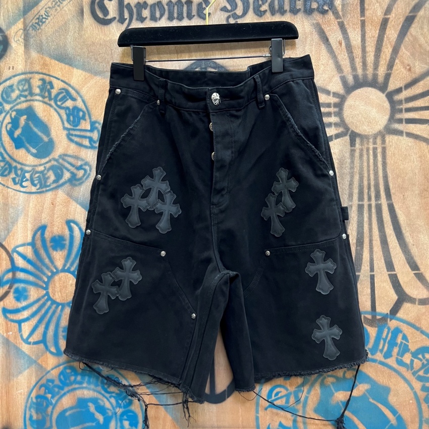 크롬하츠 상품 크롬하츠 Chrome Hearts 남녀공용 반바지 데님 숏팬츠