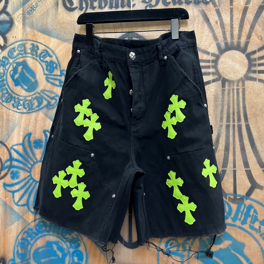 크롬하츠 상품 크롬하츠 Chrome Hearts 남녀공용 반바지 데님 숏팬츠