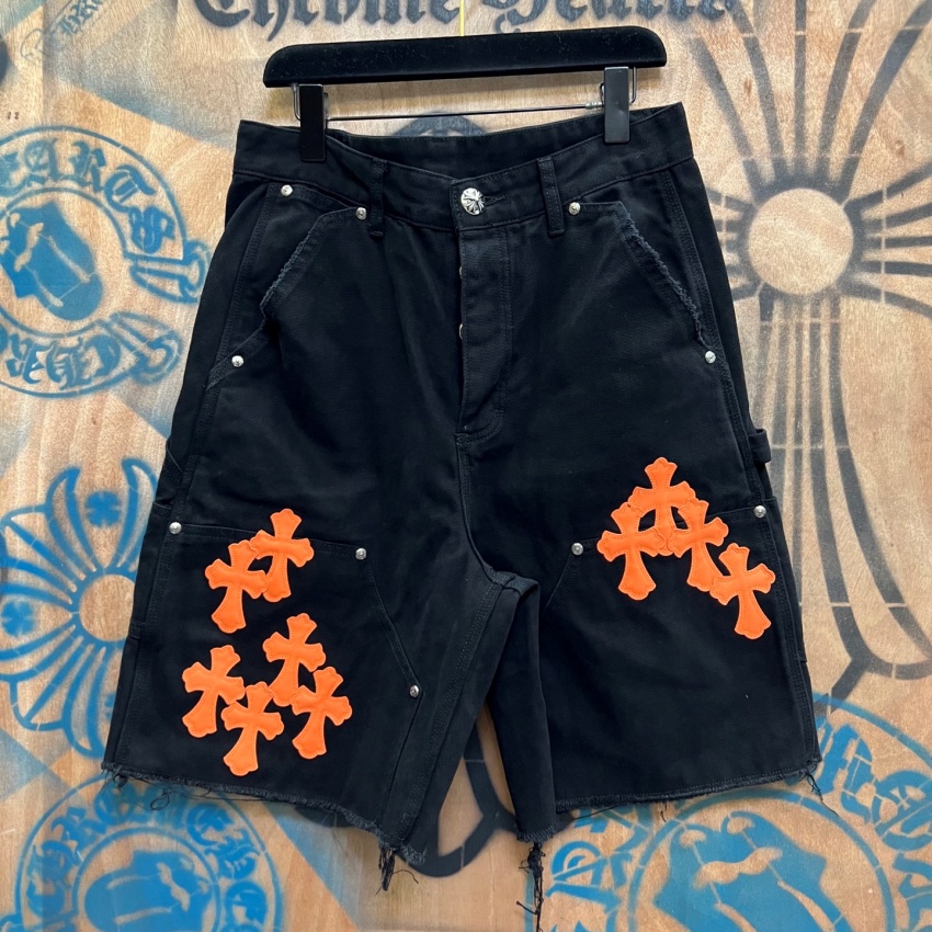 크롬하츠 상품 크롬하츠 Chrome Hearts 남녀공용 반바지 데님 숏팬츠