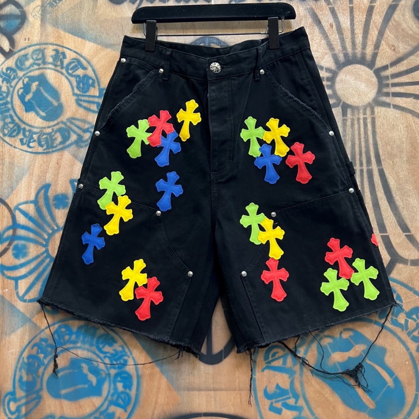 크롬하츠 상품 크롬하츠 Chrome Hearts 남녀공용 반바지 데님 숏팬츠