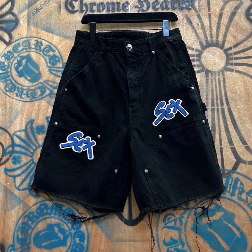 크롬하츠 상품 크롬하츠 Chrome Hearts 남녀공용 반바지 데님 숏팬츠