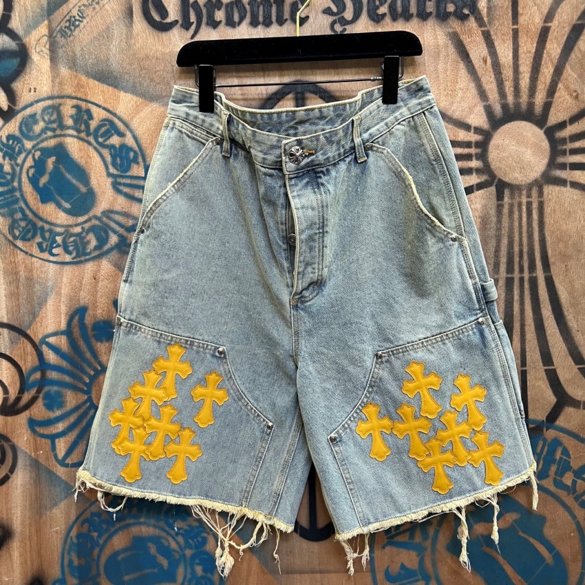크롬하츠 상품 크롬하츠 Chrome Hearts 남녀공용 반바지 데님 숏팬츠