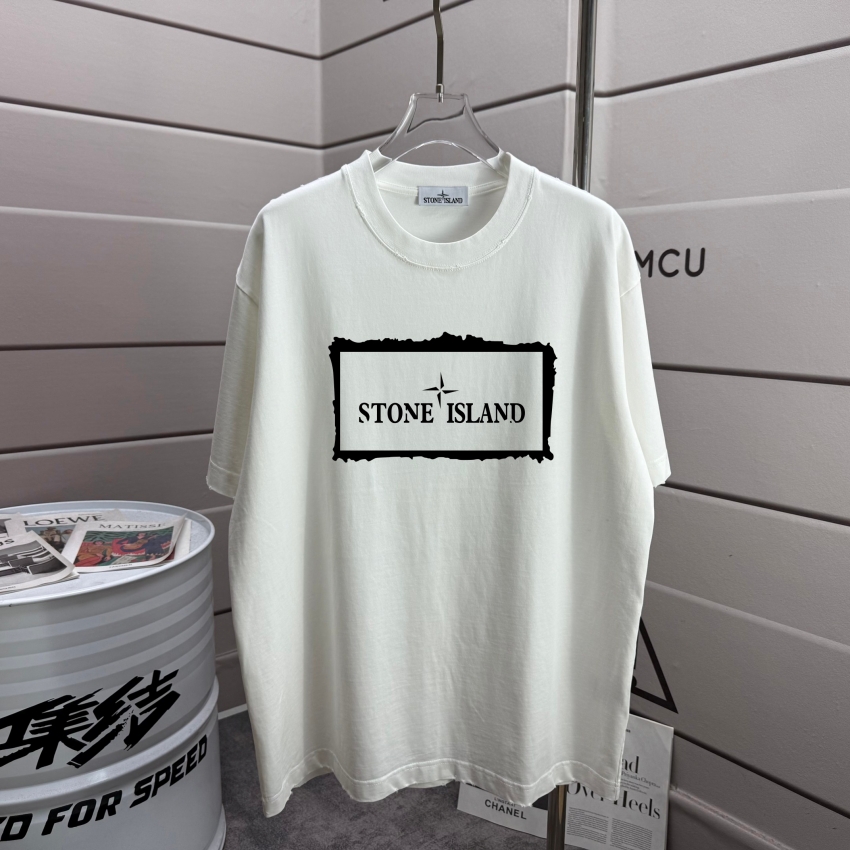 스톤아일랜드 상품 스톤아일랜드 stone island 남녀공용 라운드넥 반팔 티셔츠