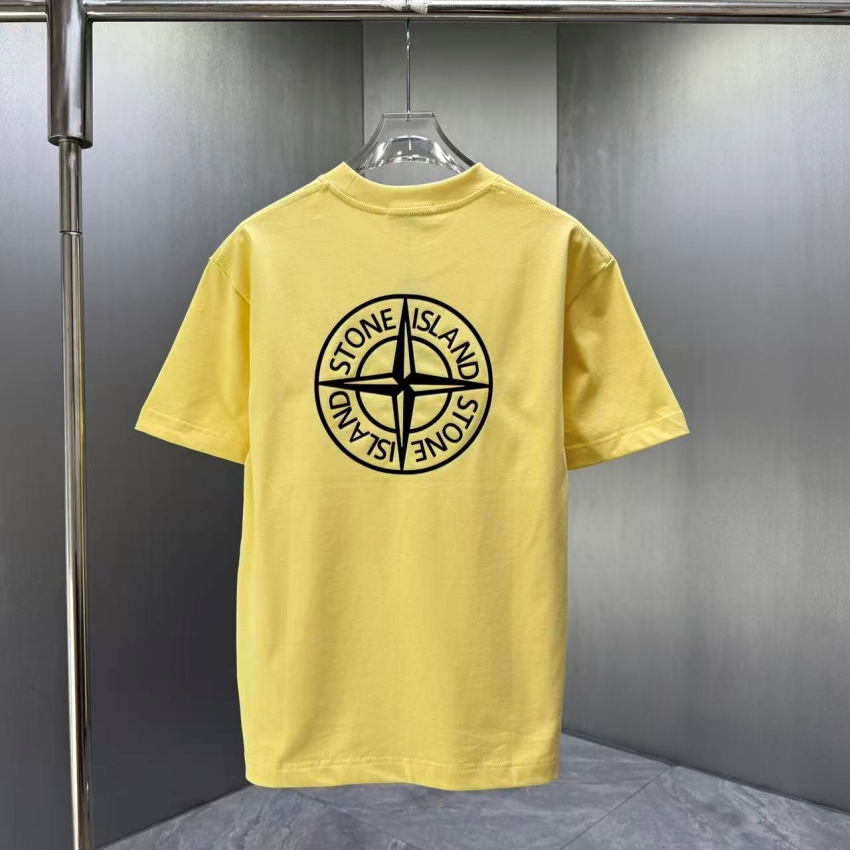 스톤아일랜드 상품 스톤아일랜드 stone island 남녀공용 라운드넥 반팔 티셔츠