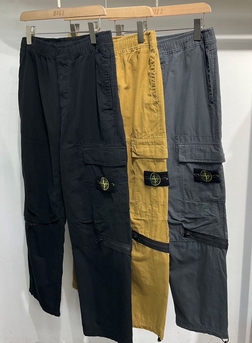 스톤아일랜드 상품 스톤아일랜드 stone island 남녀공용 긴바지 카고팬츠 3color