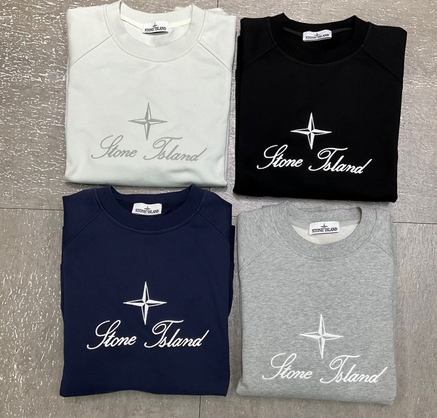 스톤아일랜드 상품 스톤아일랜드 stone island 남녀공용 맨투맨 긴바지 세트 4color