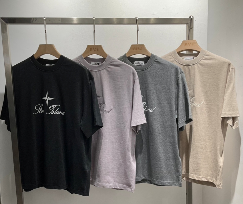 스톤아일랜드 상품 스톤아일랜드 stone island 남성용 라운드넥 반팔 티셔츠 4COLOR