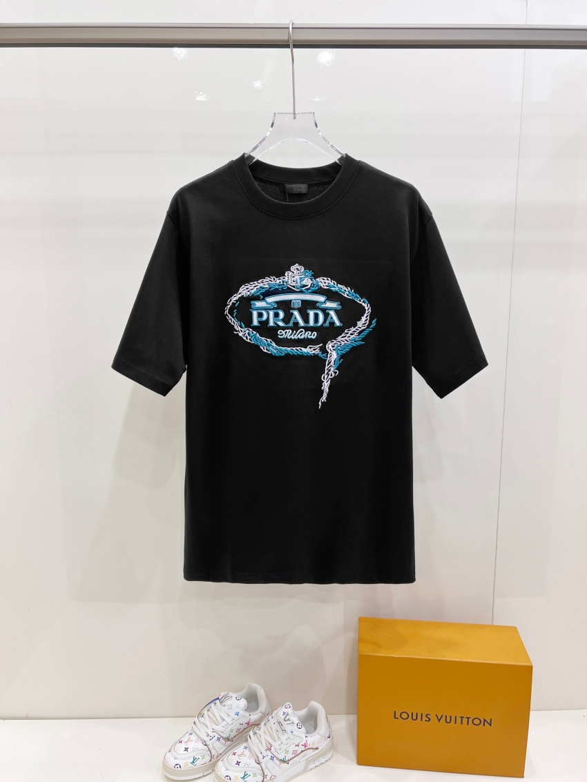 프라다 상품 프라다 PRADA 남녀공용 반팔 티셔츠