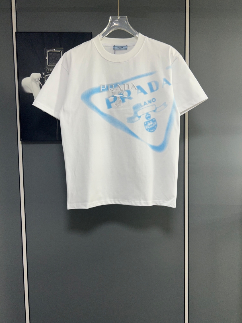 프라다 상품 프라다 PRADA 남녀공용 반팔 티셔츠