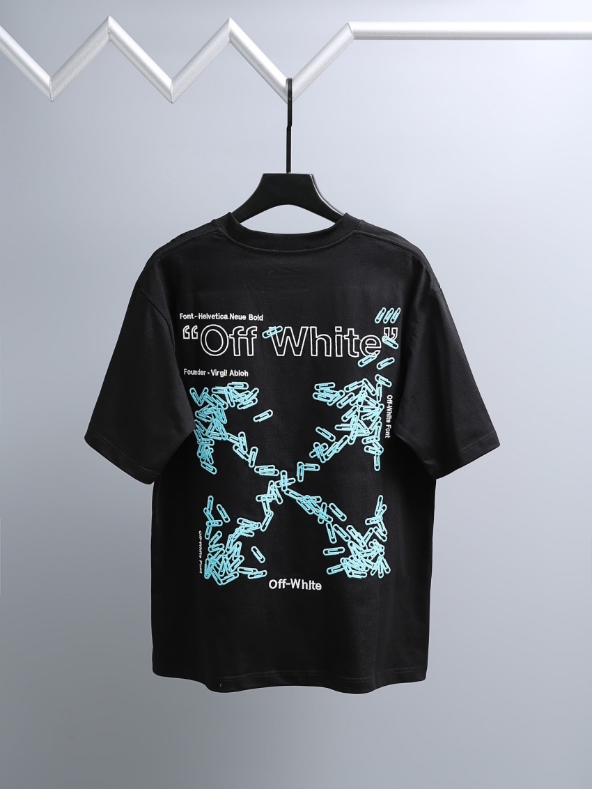 오프화이트 상품 오프화이트 OFF WHITE 남녀공용 반팔 티셔츠