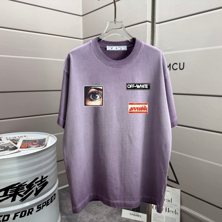 오프화이트 상품 오프화이트 OFF WHITE 남녀공용 반팔 티셔츠