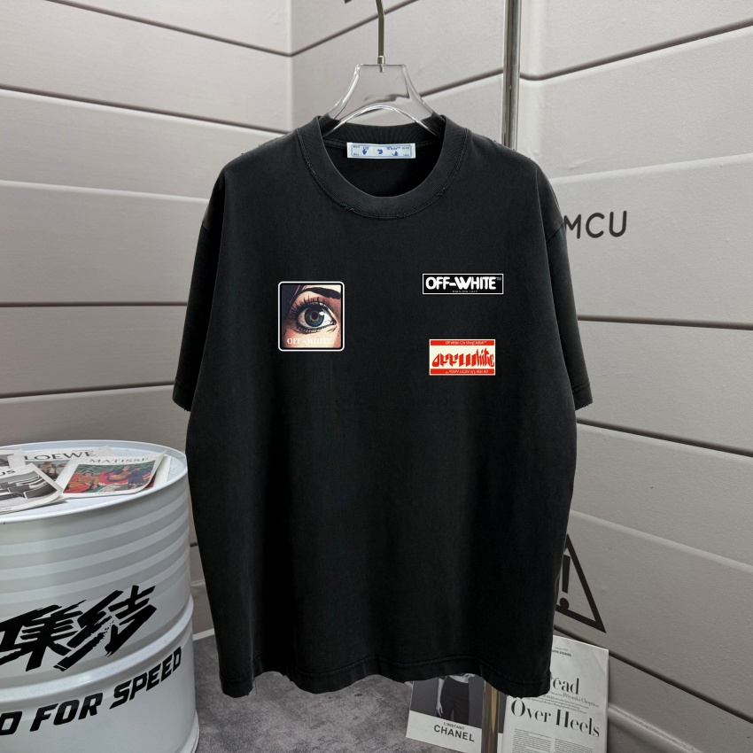 오프화이트 상품 오프화이트 OFF WHITE 남녀공용 반팔 티셔츠