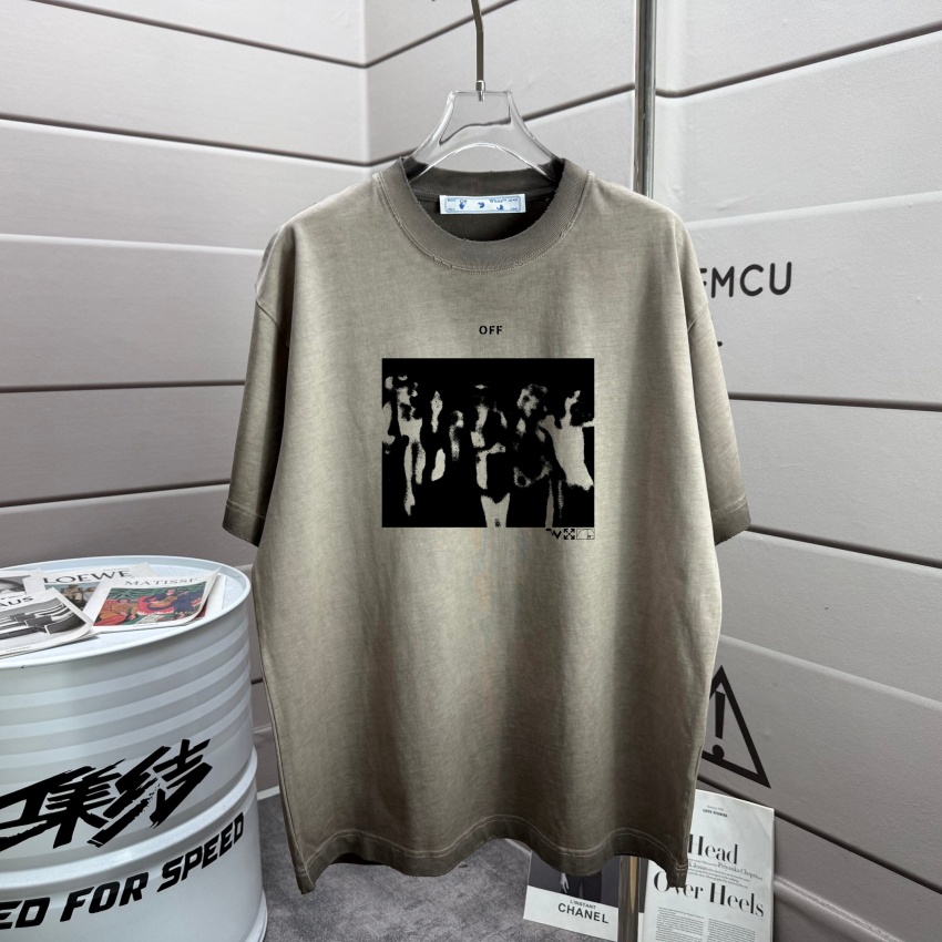 오프화이트 상품 오프화이트 OFF WHITE 남녀공용 반팔 티셔츠