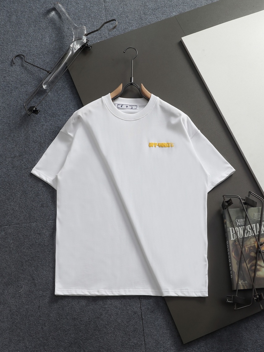오프화이트 상품 오프화이트 OFF WHITE 남녀공용 반팔 티셔츠