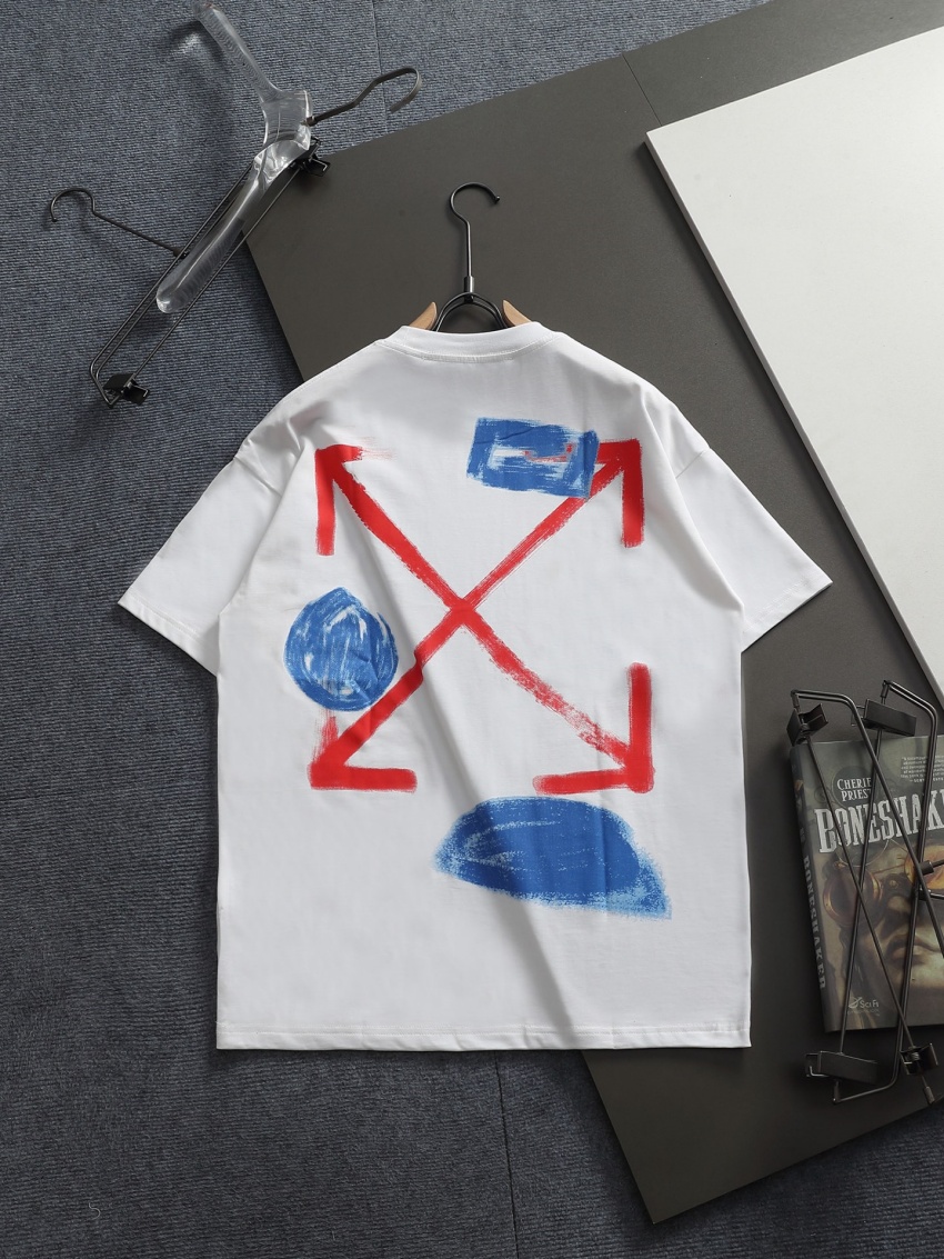 오프화이트 상품 오프화이트 OFF WHITE 남녀공용 반팔 티셔츠