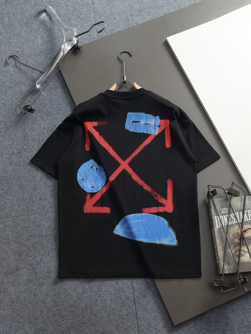 오프화이트 상품 오프화이트 OFF WHITE 남녀공용 반팔 티셔츠