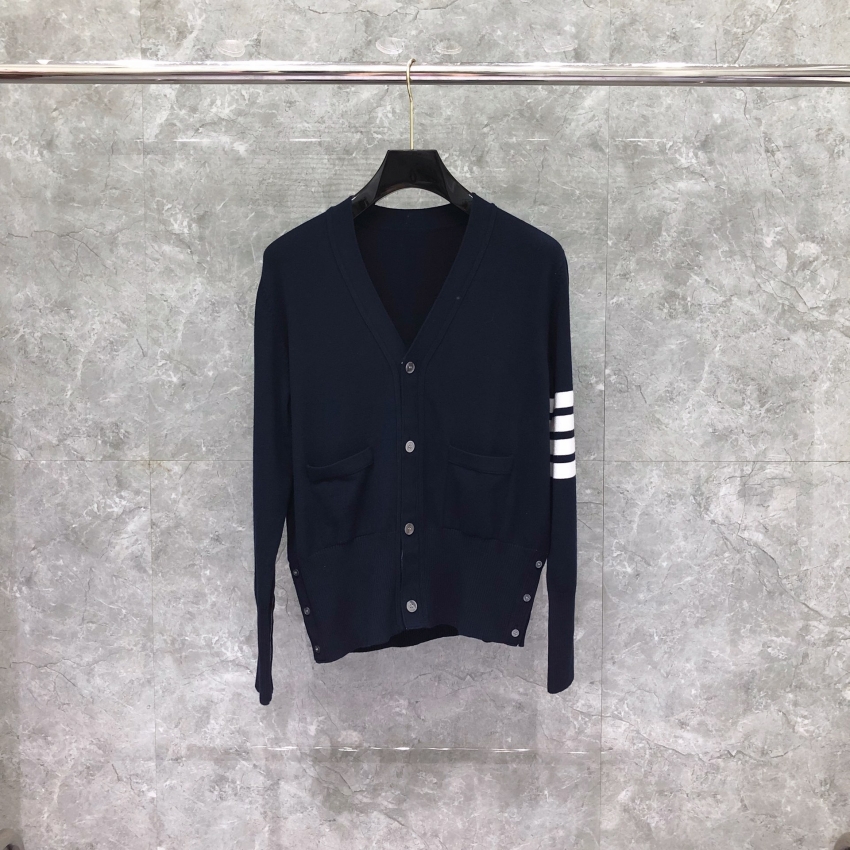 톰브라운 상품 톰브라운 THOM BROWNE 남녀공용 니트 가디건 네이비