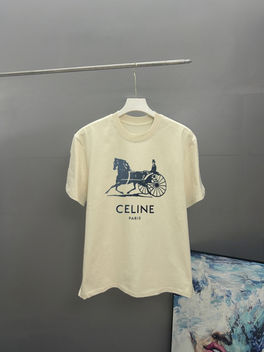 셀린느 상품 셀린느 CELINE 남녀공용 반팔 티셔츠