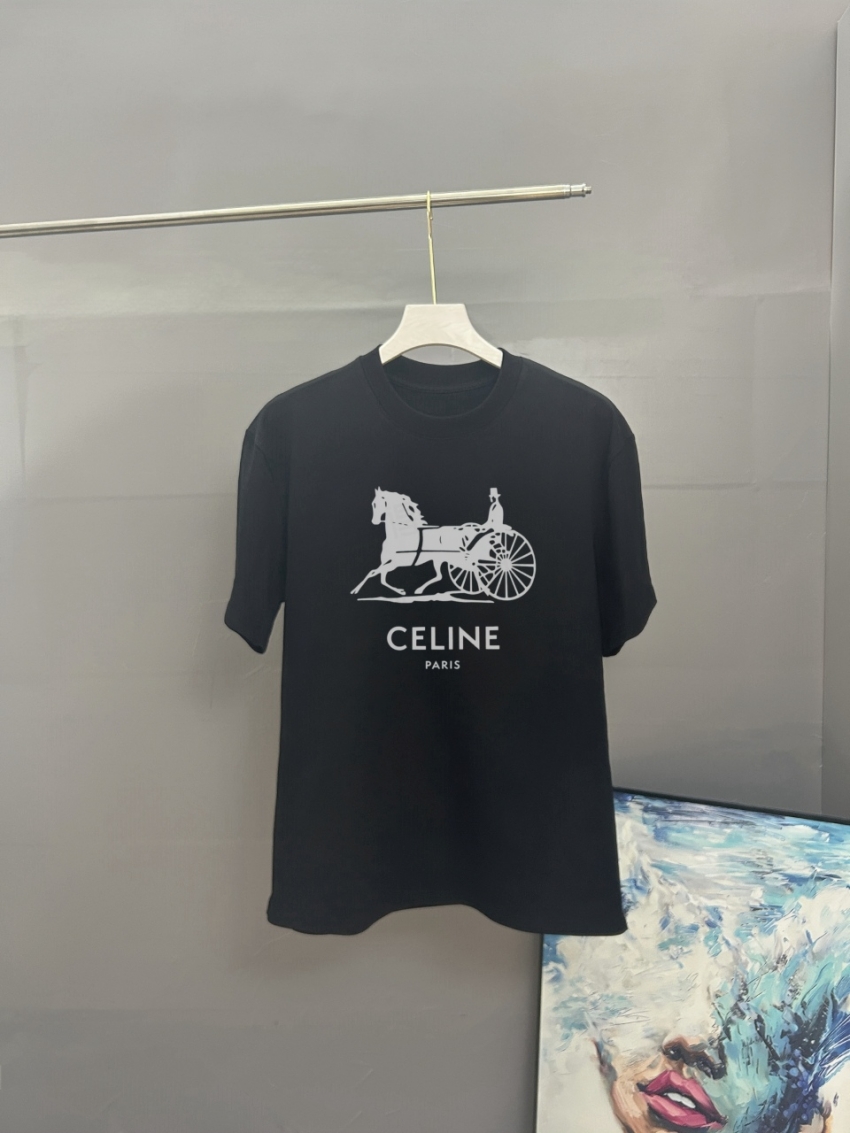 셀린느 상품 셀린느 CELINE 남녀공용 반팔 티셔츠