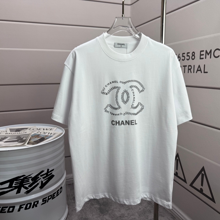샤넬 상품 샤넬 Chanel 남녀 공용 반팔 티셔츠