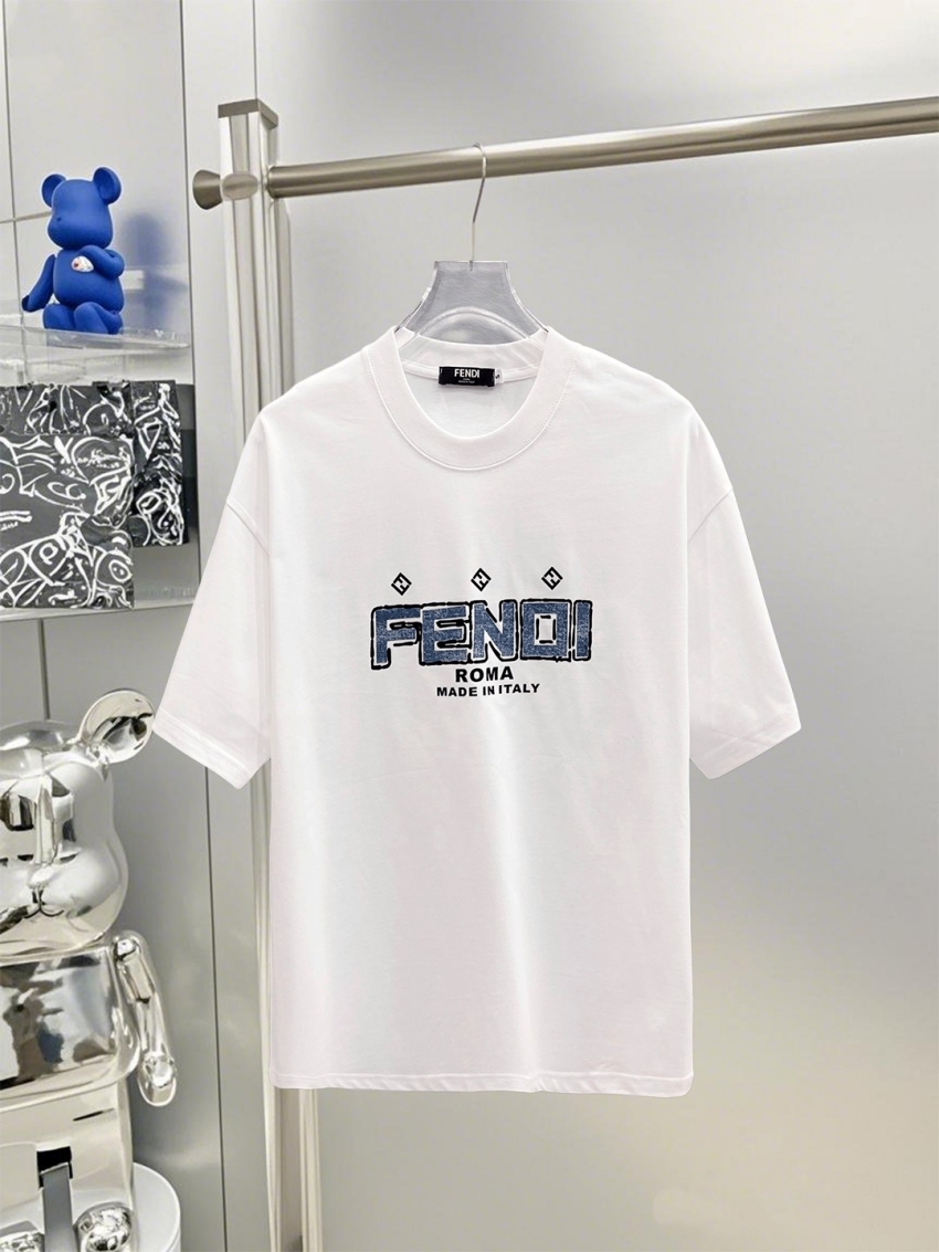 펜디 상품 펜디 FENDI 남녀 공용 반팔 티셔츠