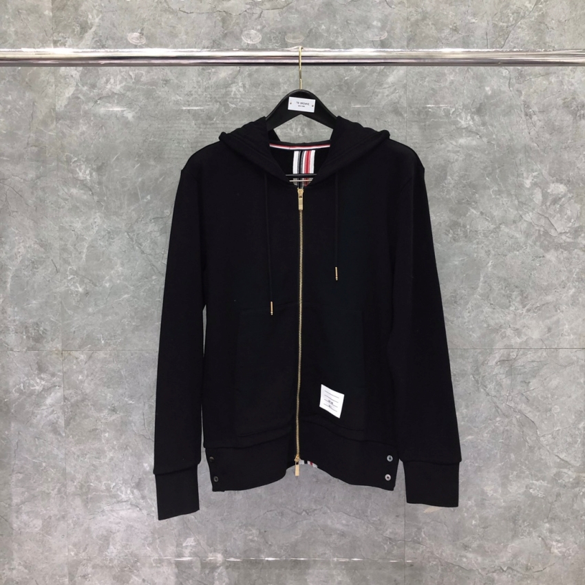 톰브라운 상품 톰브라운 THOM BROWNE 남녀공용 후드 자켓 블랙