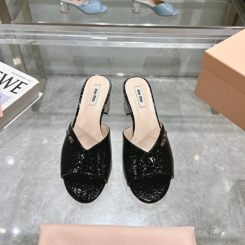 미우미우 상품 미우미우 MIUMIU 여성용 힐 샌들