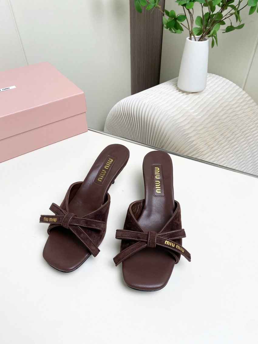 미우미우 상품 미우미우 MIUMIU 여성용 힐 샌들