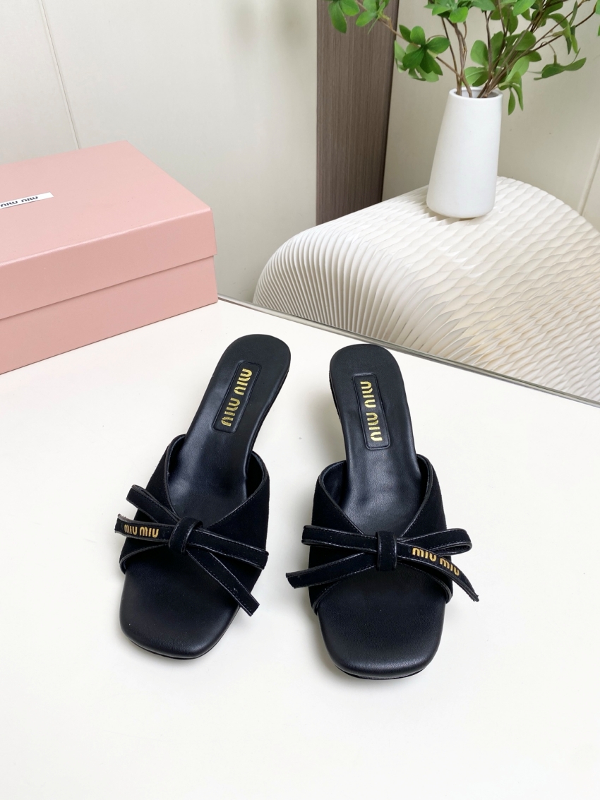 미우미우 상품 미우미우 MIUMIU 여성용 힐 샌들