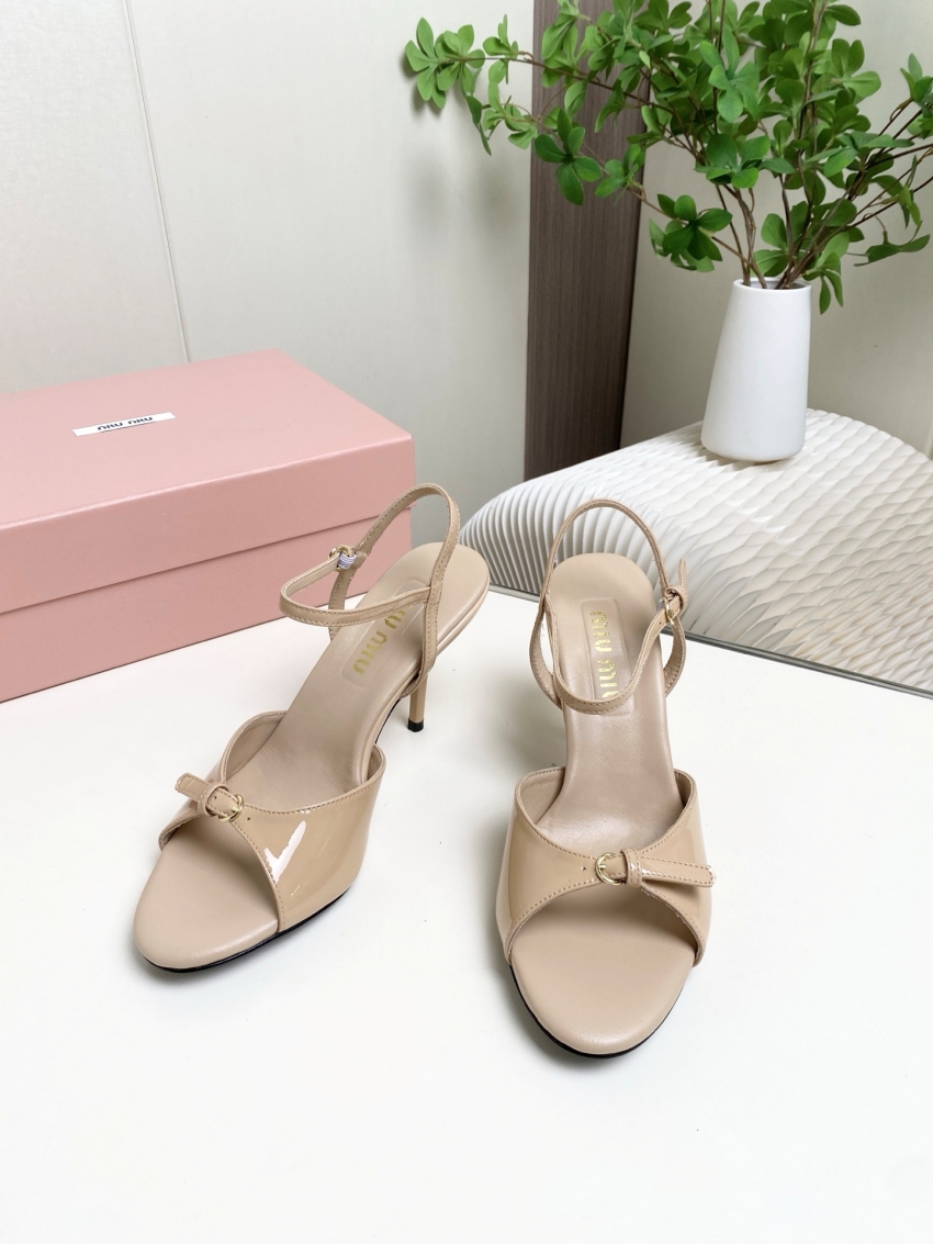 미우미우 상품 미우미우 MIUMIU 여성용 힐 샌들