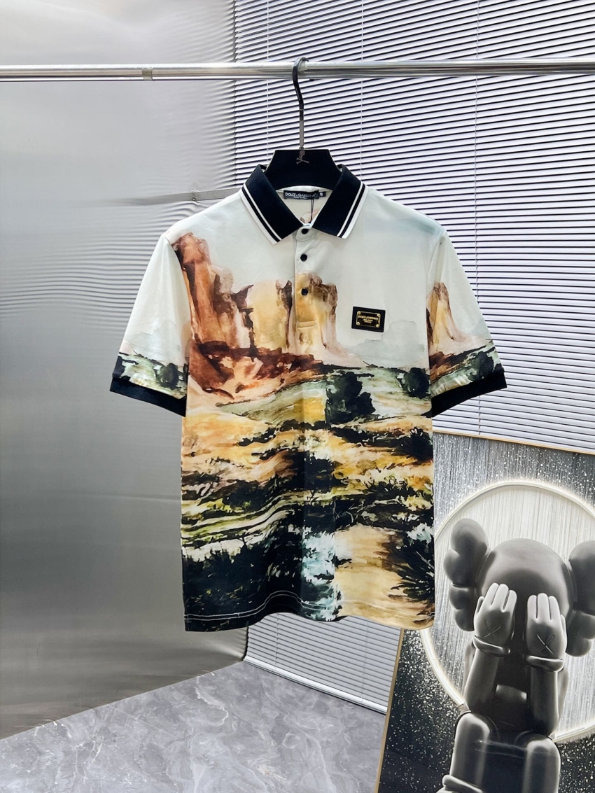 돌체엔가바나 상품 돌체엔가바나 Dolce & Gabbana 남성용 POLO 반팔 티셔츠