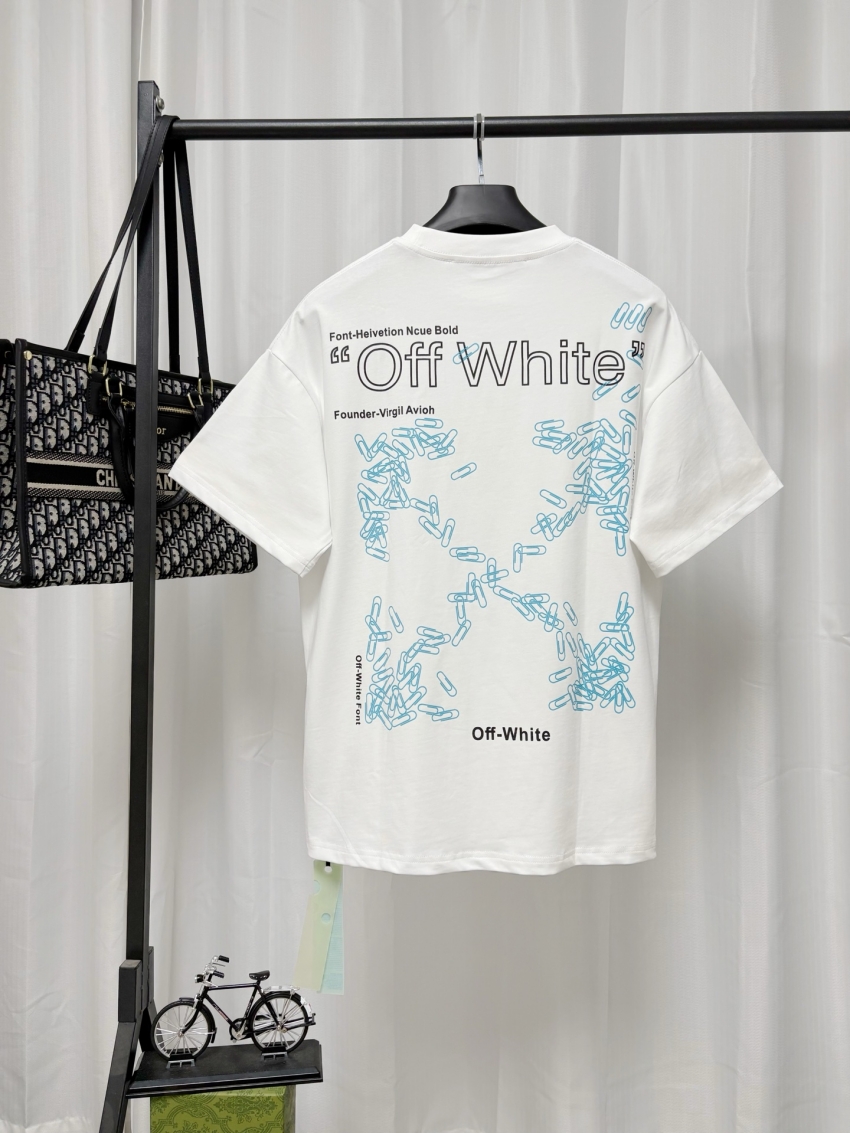 오프화이트 상품 오프화이트 OFF WHITE 남녀공용 반팔 티셔츠