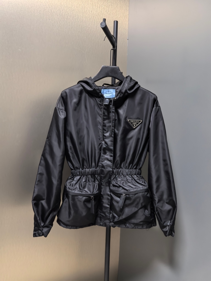 프라다 상품 프라다 PRADA 여성용 후드 후드 나일론 자켓