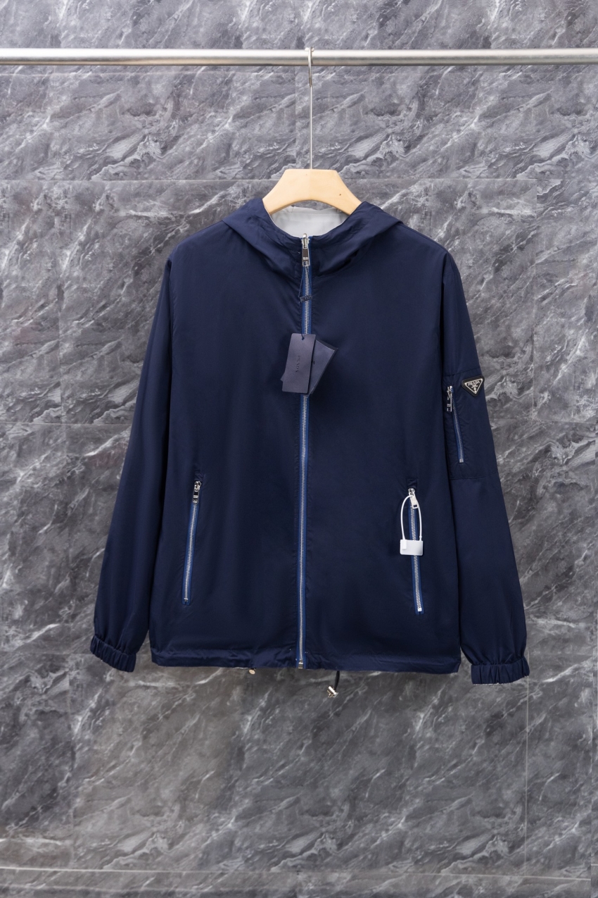 프라다 상품 프라다 PRADA 남성용 양면 후드 바람막이 자켓