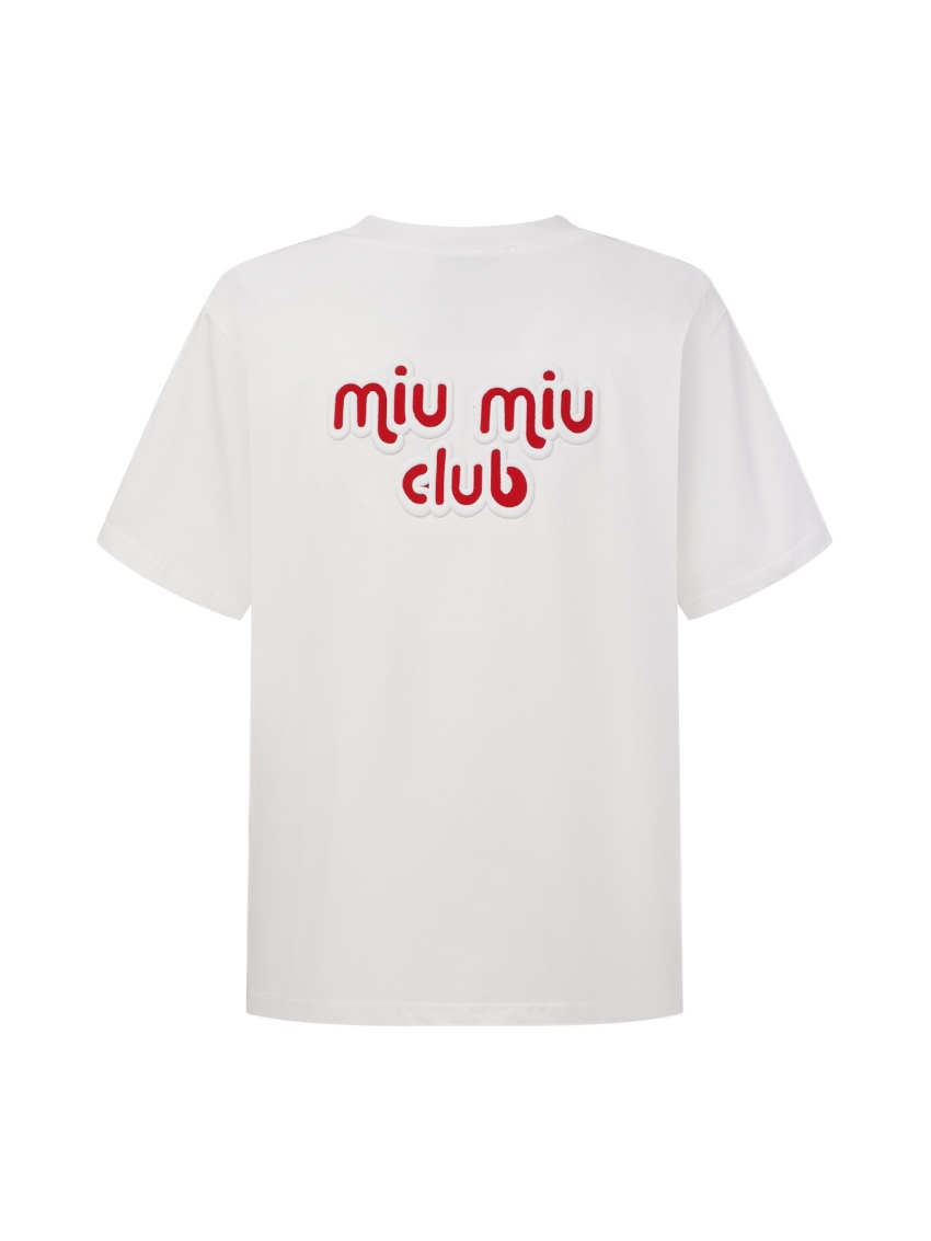미우미우 레플리카 미우미우 MIUMIU 남녀공용 반팔 티셔츠