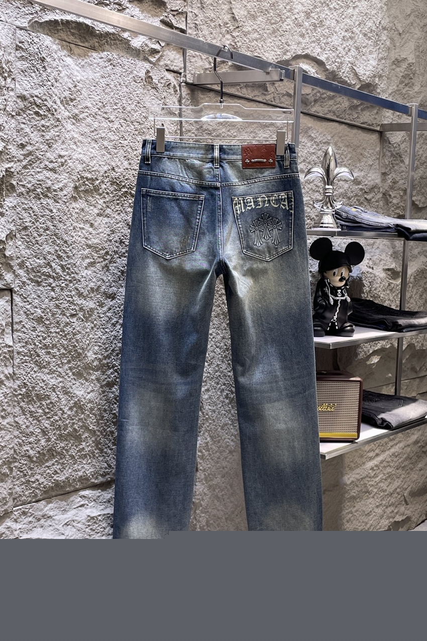 크롬하츠 상품 크롬하츠 Chrome Hearts 남녀공용 데님 롱팬츠