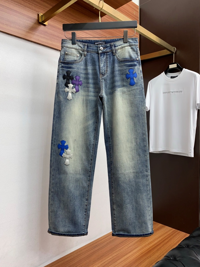 크롬하츠 상품 크롬하츠 Chrome Hearts 남녀공용 데님 롱팬츠