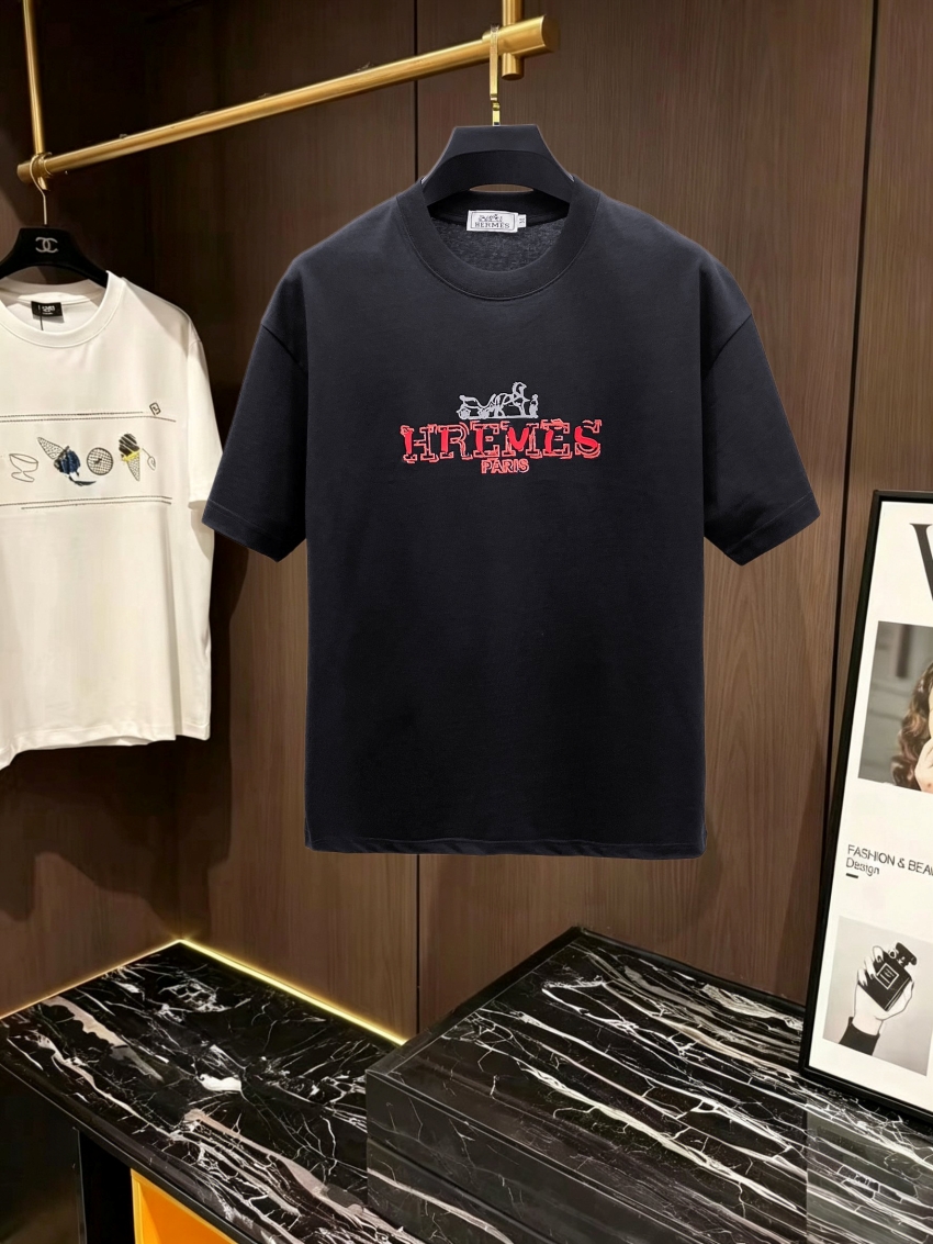 에르메스 상품 에르메스 Hermes 남녀공용 반팔 티셔츠