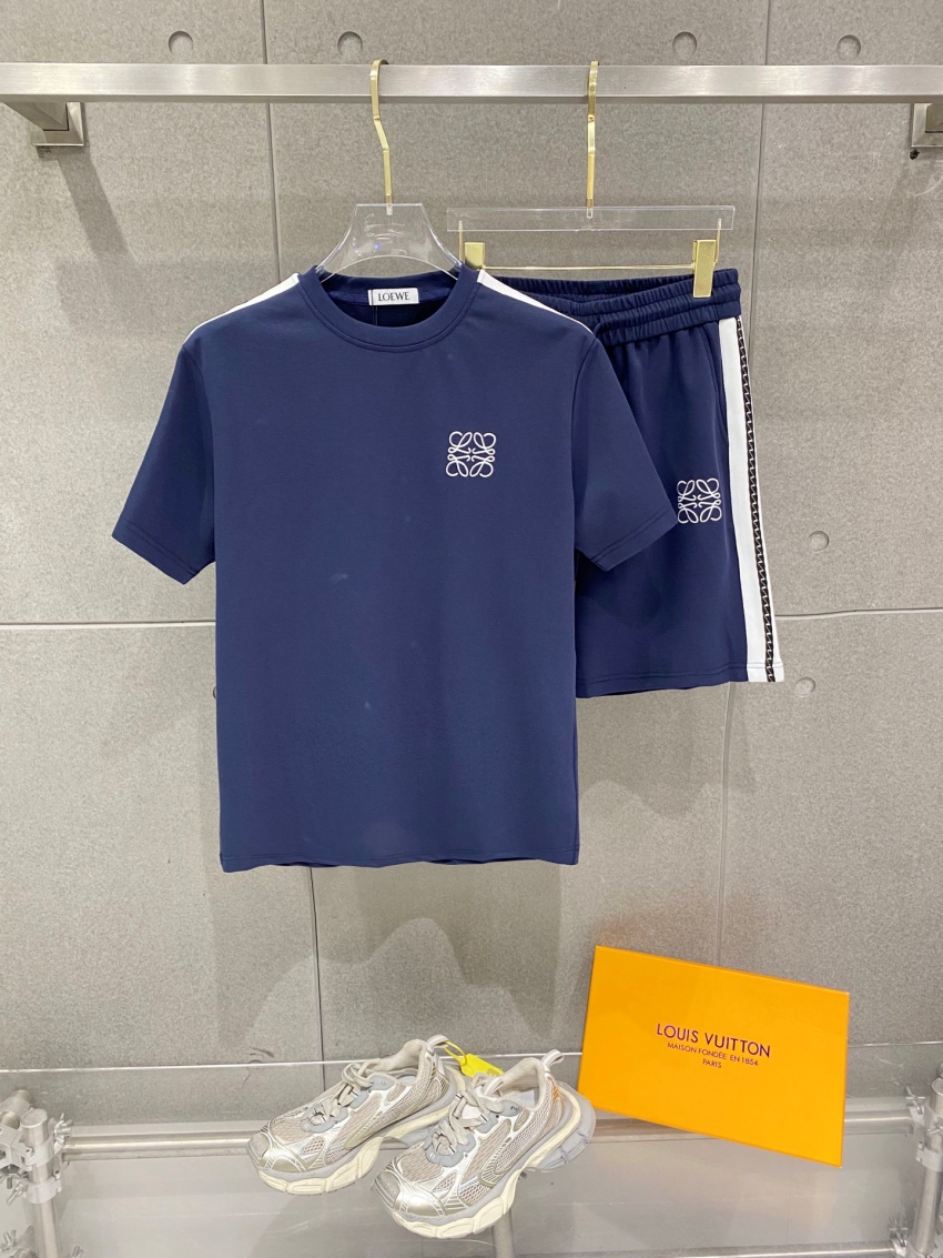 로에베 상품 로에베 LOEWE 남녀공용 반팔 상하 세트