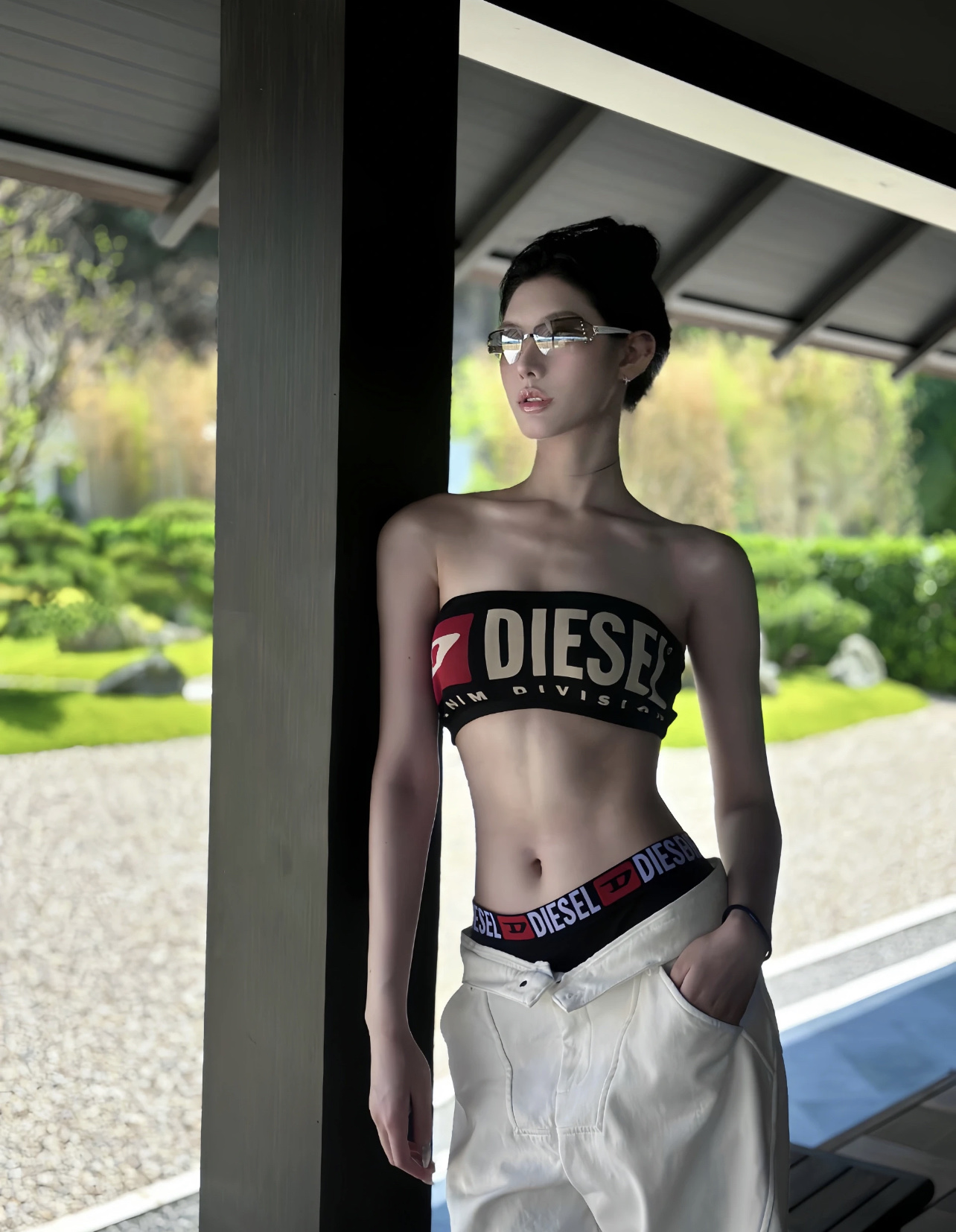 디젤 상품 디젤 DIESEL 여성용 튜브탑 팬티 세트