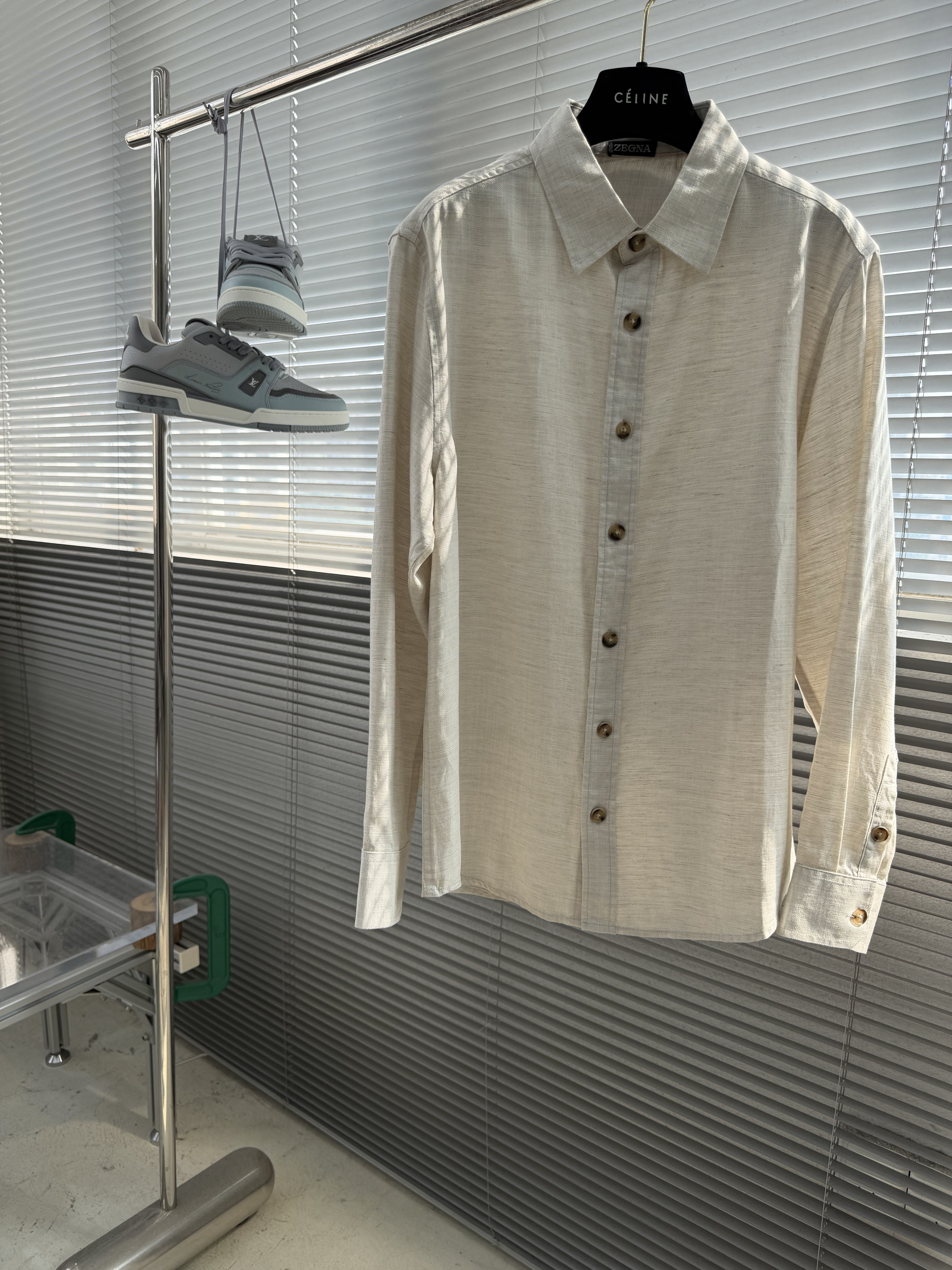 제그나 상품 제그나 ZEGNA 남성용 긴팔 셔츠