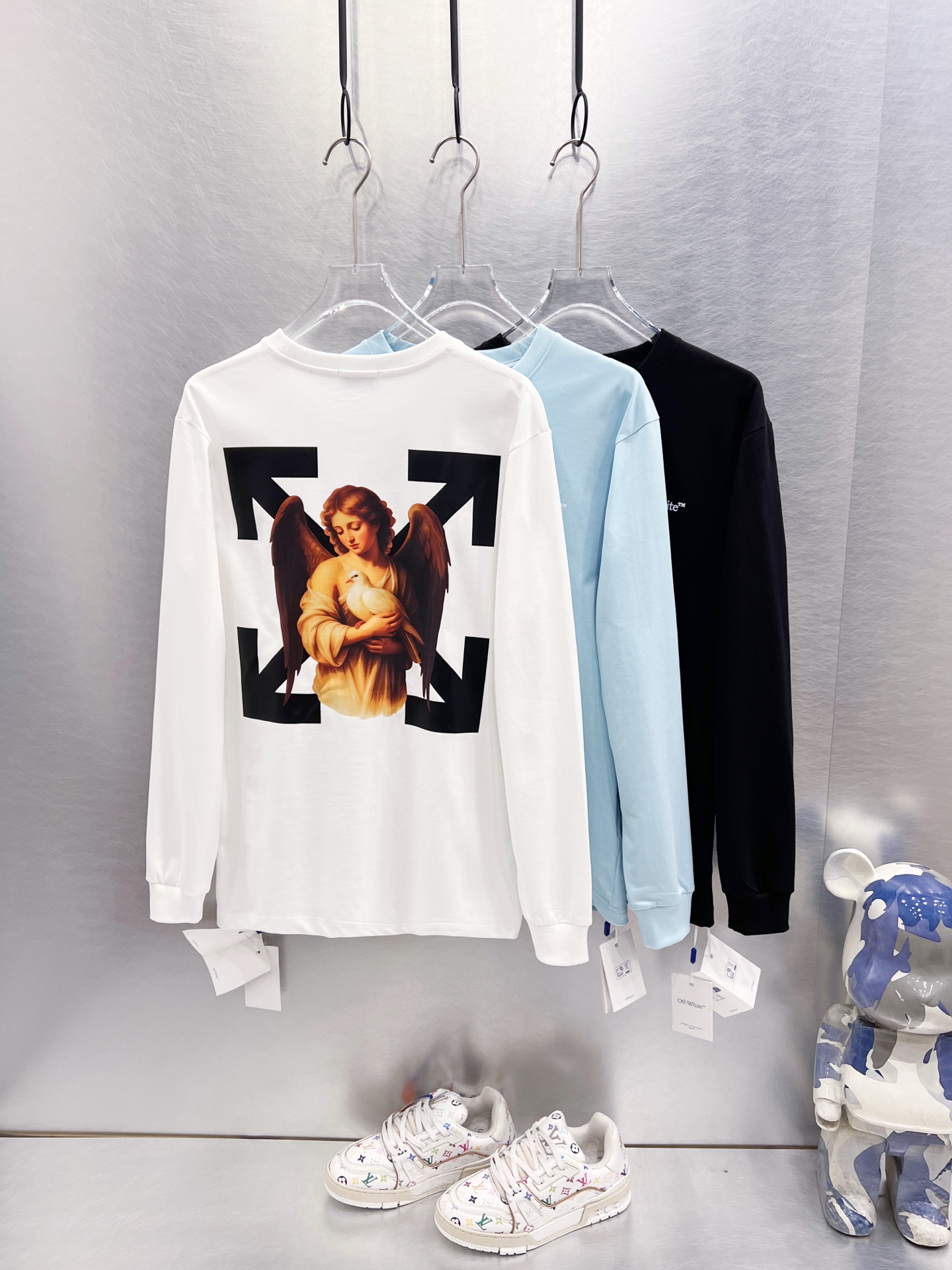 오프화이트 상품 오프화이트 OFF WHITE 남녀공용 맨투맨 3COLOR
