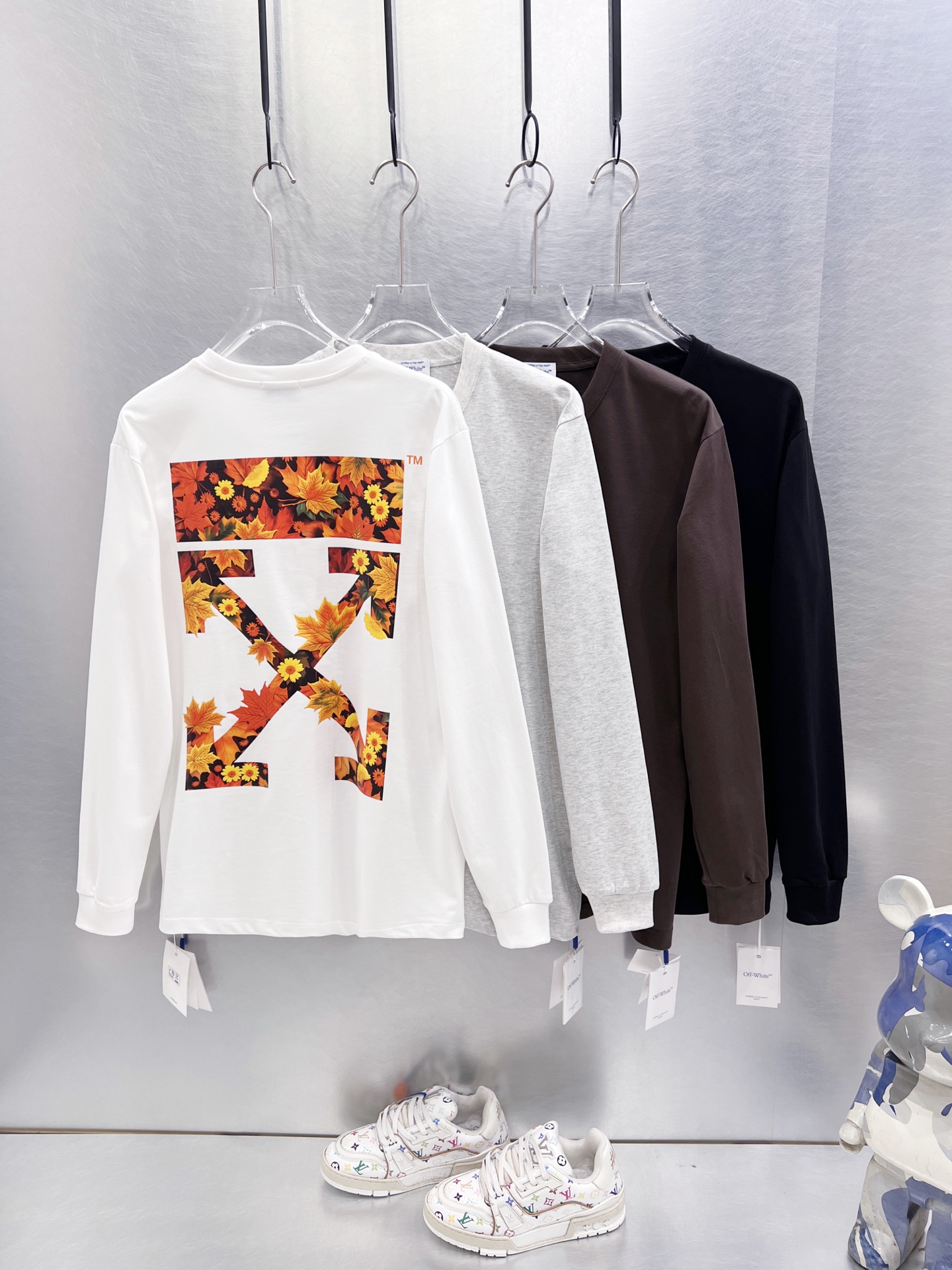 오프화이트 상품 오프화이트 OFF WHITE 남녀공용 맨투맨 4COLOR