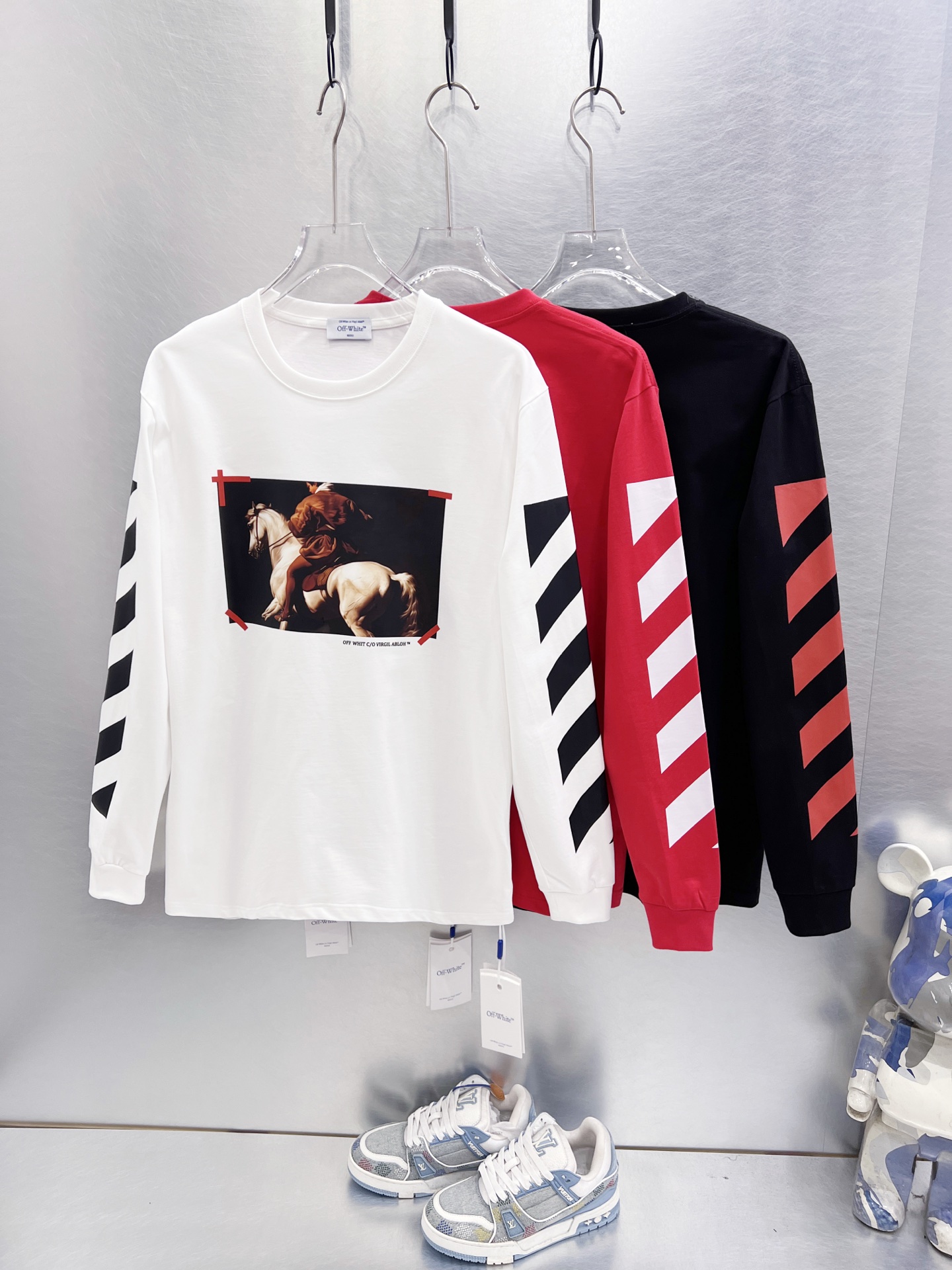 오프화이트 상품 오프화이트 OFF WHITE 남녀공용 맨투맨 3COLOR